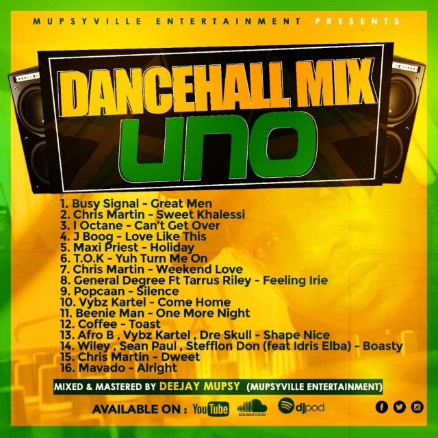 Dj Mupsy - Dancehall mix Uno Mon 25 March 2019