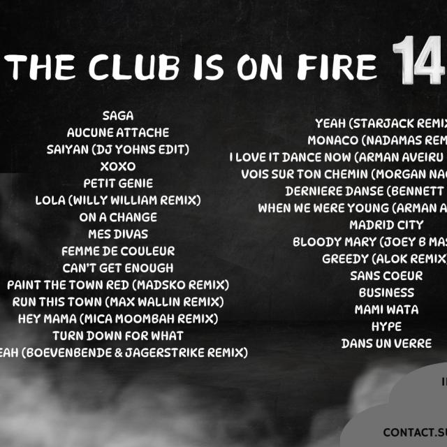 DJ YOHNS - THE CLUB IS ON FIRE 14 (FEVRIER 2024)