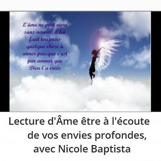 Sylvie Ptitsa Lecture d'Âme être à l'écoute de vos envies profondes, avec Nicole Baptista