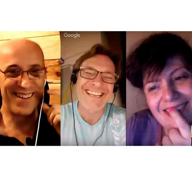 Bonsoir à vous les amis, soirée live discussion entre amis Michel, Clément et Isabelle