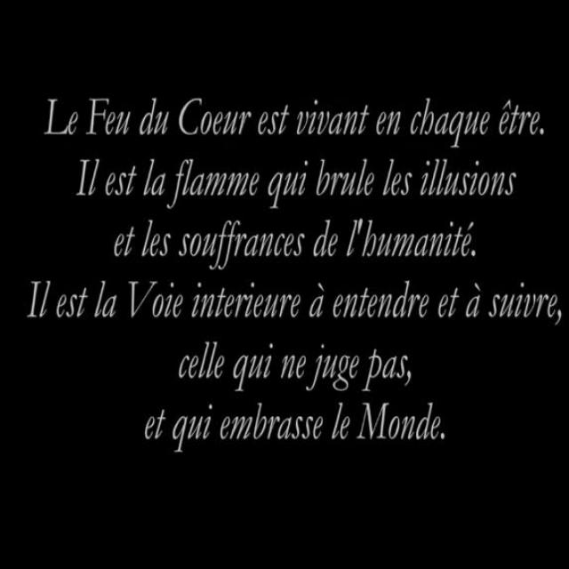 Conrad LE FEU DU COEUR - Brûler illusions et souffrances - La Voie interieure.