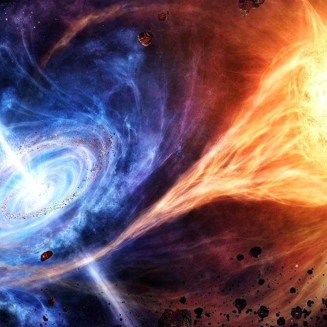 Michel Ribes En ce moment les forces opposées colossales s'affrontent.