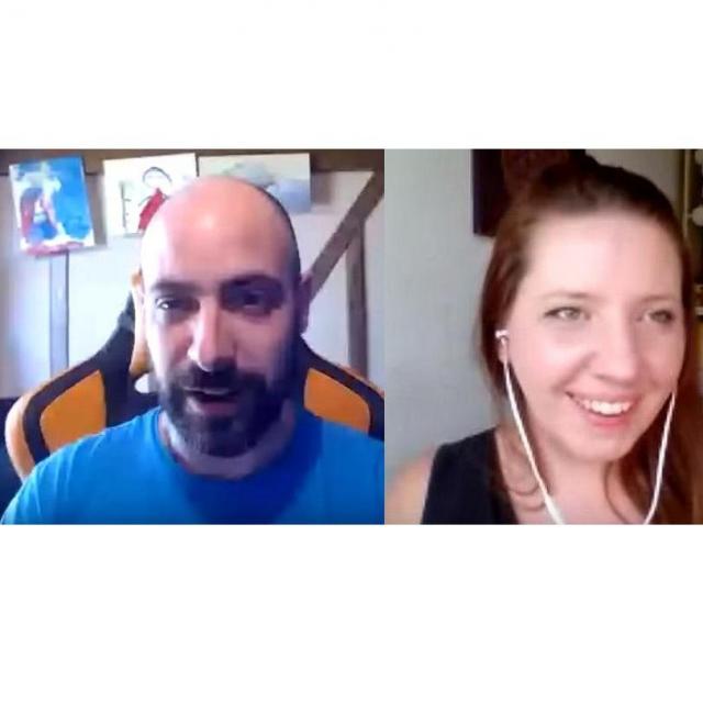 Eric Benard  Ouverture de l'e.school avec Sophie.